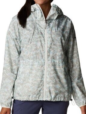 Columbia Women’s Plus Size 3X Full Zip Hooded Alpine Chill Windbreaker Jacket